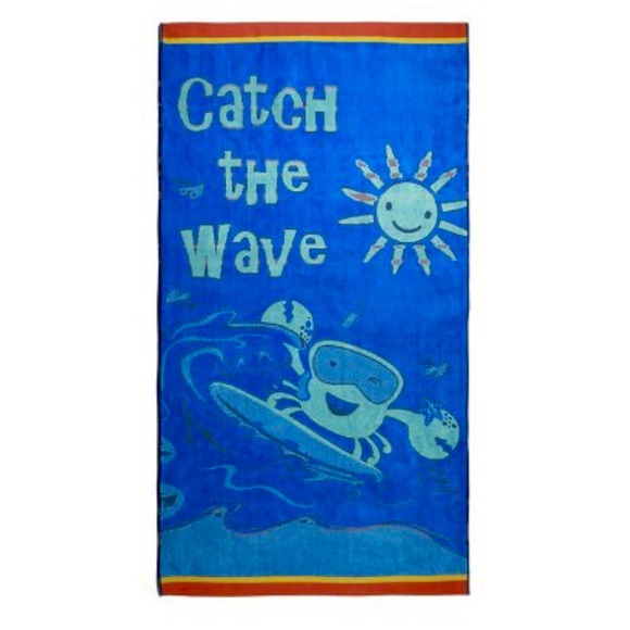 CATCH THE WAVE beach towel 30” x 60” - Picture 3 of 14